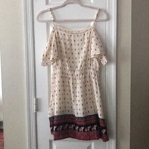 Cold shoulder mini dress